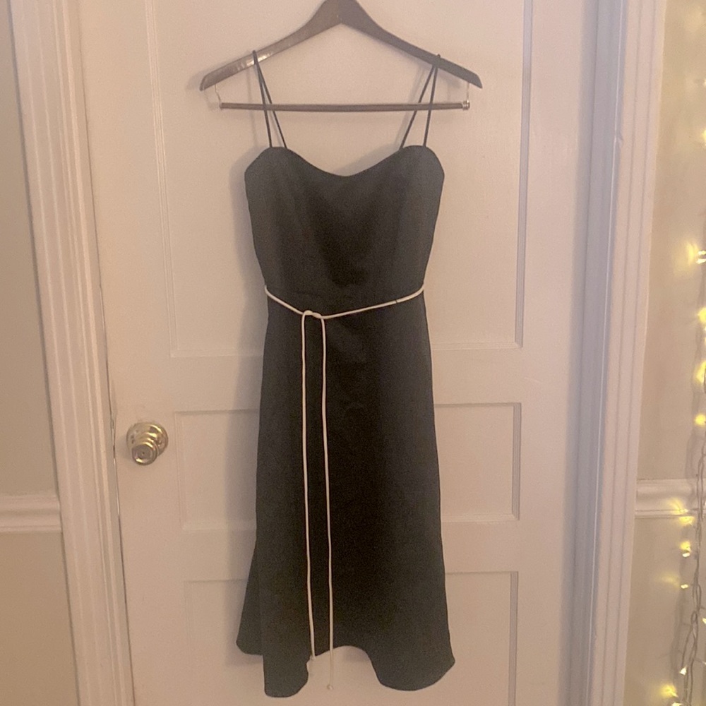 Black Spaghetti Strap Cocktail Dress